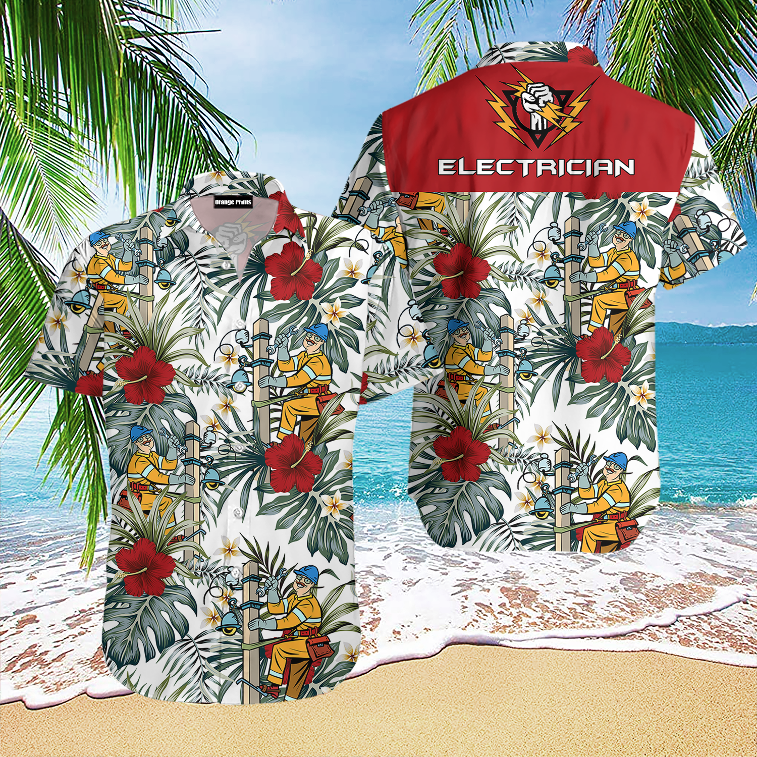Electrician Tropical Hawaiian Shirt