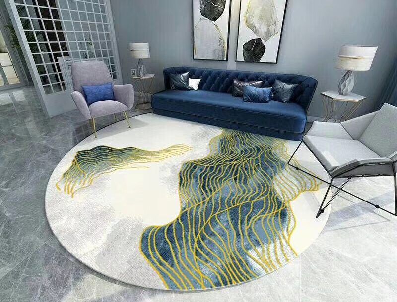 Elegant Round Rug Carpet Bedroom Livingroom Home Decor