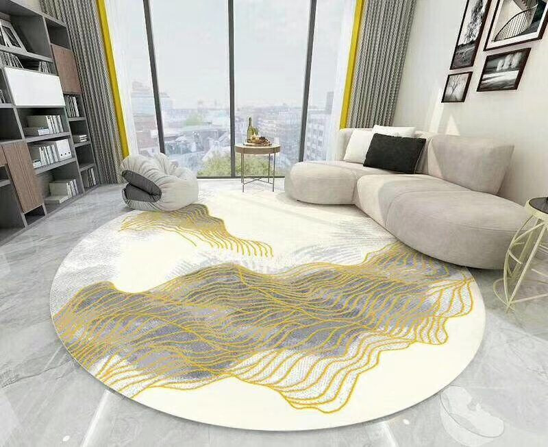 Elegant Round Rug Carpet Bedroom Livingroom Home Decor