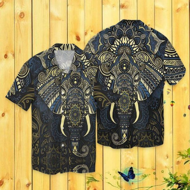 Elephant Mandala Hawaiian Shirt