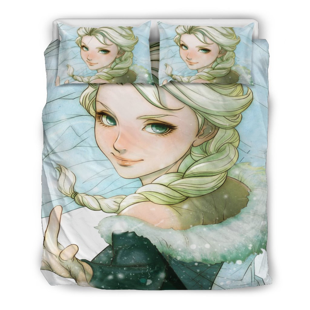 Elsa Frozen Bedding Set Duvet Cover Pillowcase - Image 3