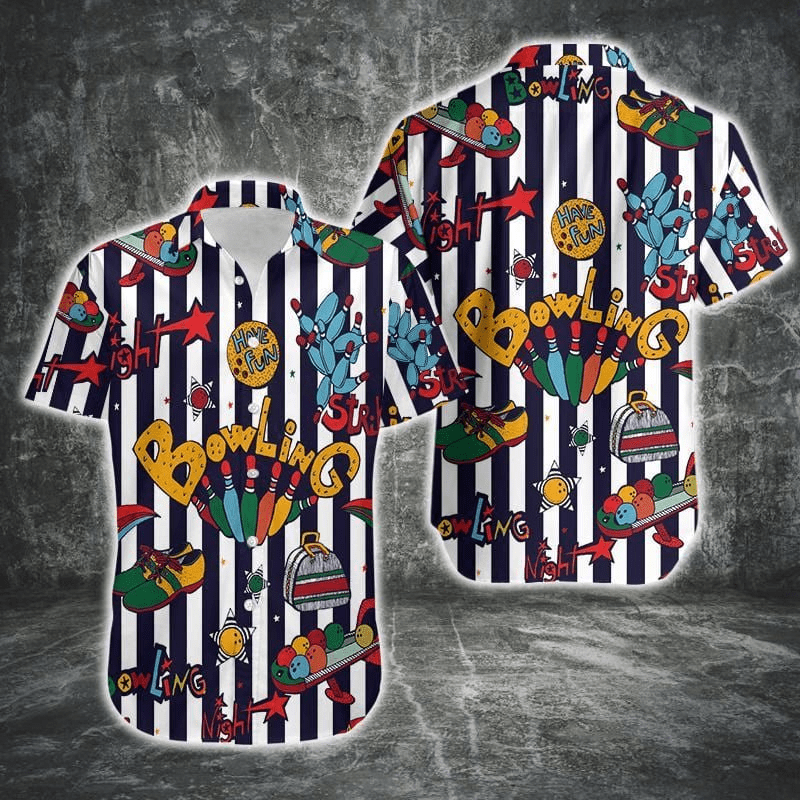 Enjoy Bowling Night Hawaiian Shirt