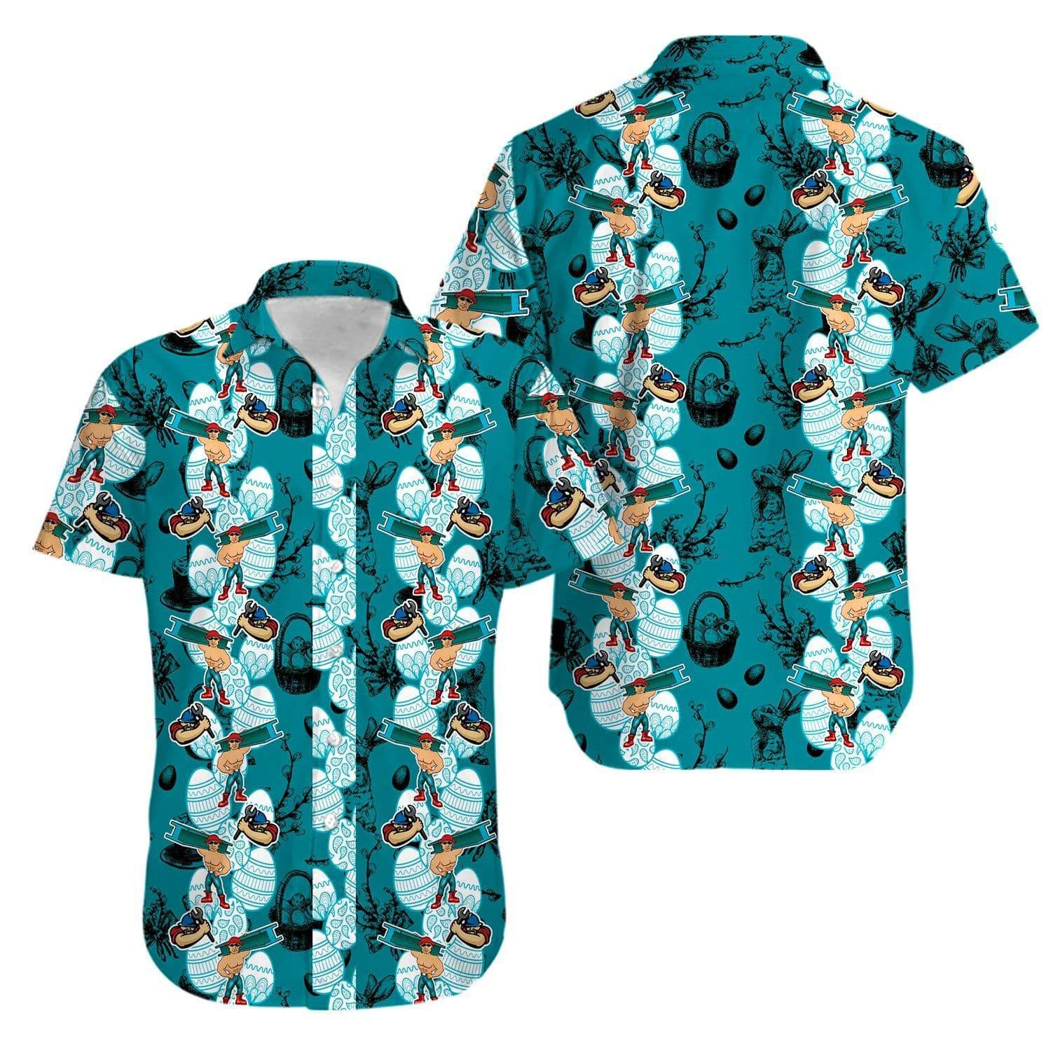 Enjoy Easter Day With Ironworker Hawaiian Shirt