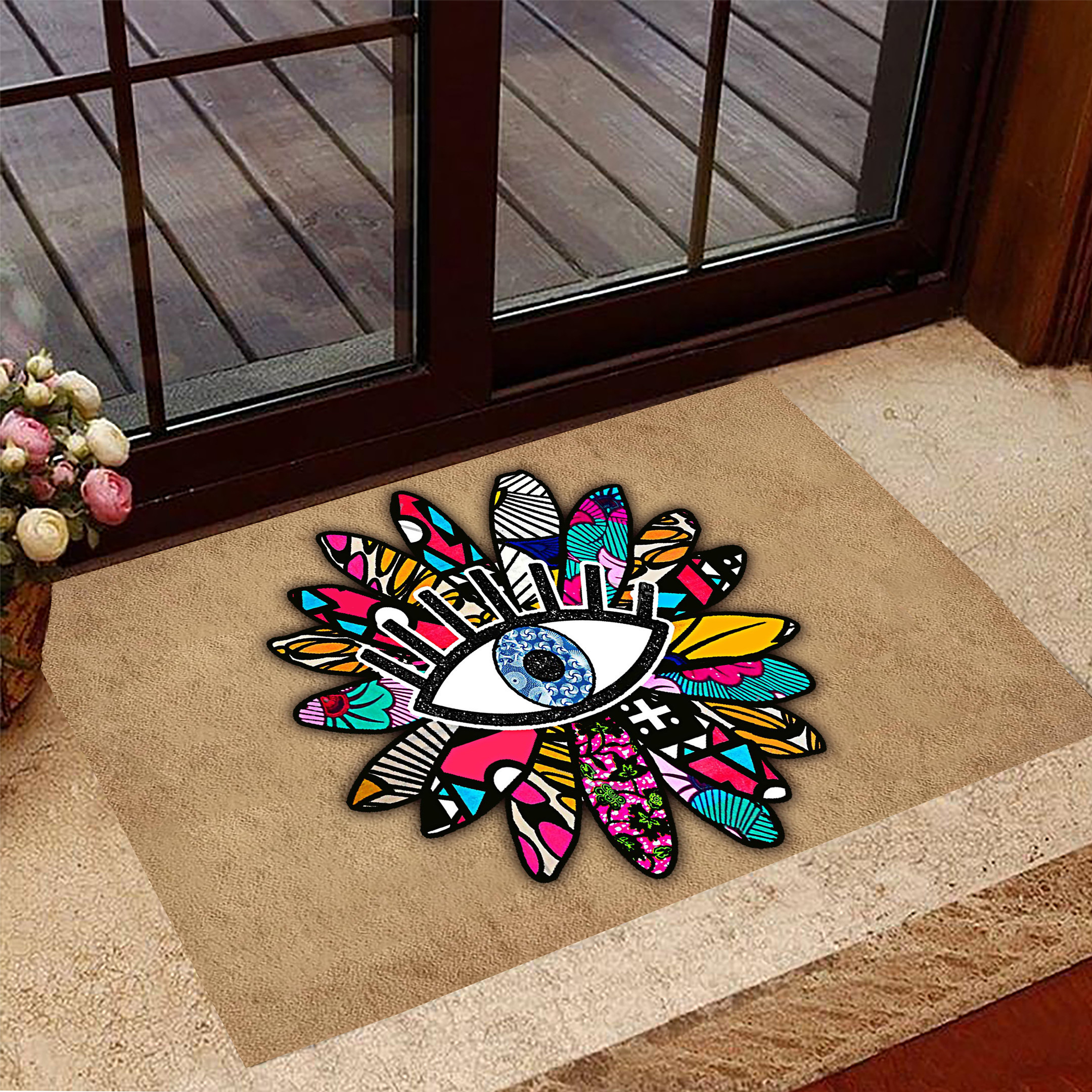Evil Eye Rubber Doormat Evil Eye Door Mat Indoor Home Decorations Housewarming Gift Ideas