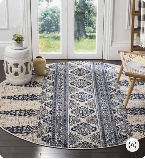 Evoke Round Rug Carpet Bedroom Livingroom Home Decor