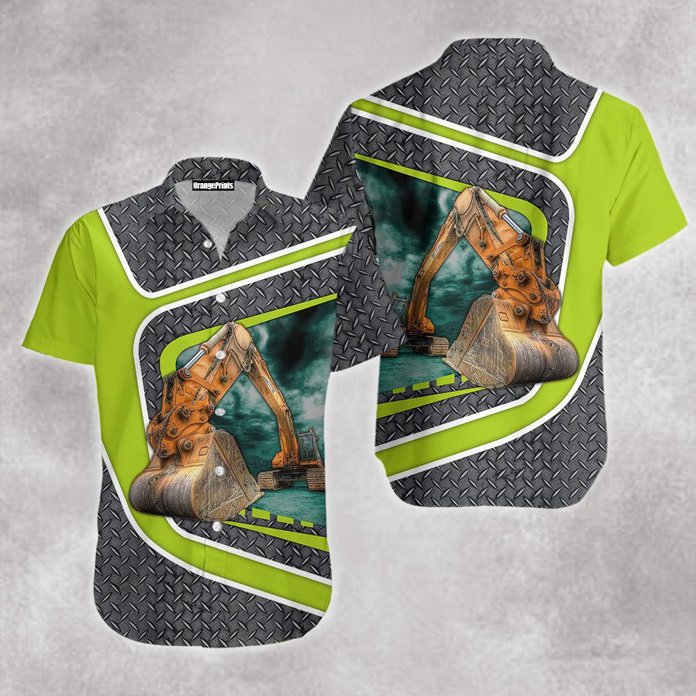 Excavator Custom Hawaiian Shirt