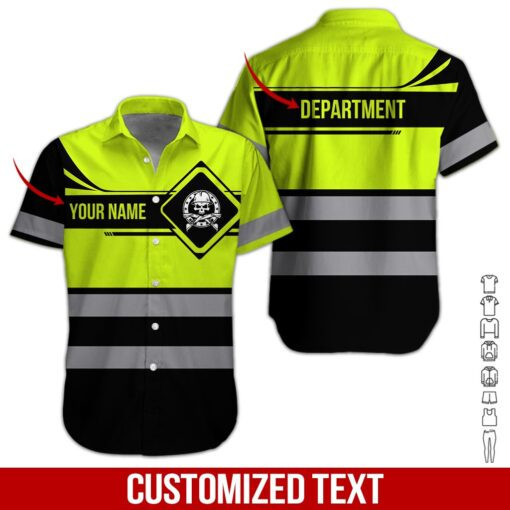 Excavator Personalized Hawaiian Shirt