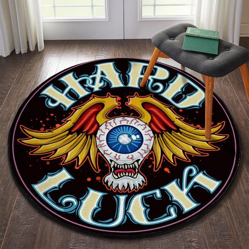 Eyeball Hot Rod Round Rug Carpet Bedroom Livingroom Home Decor