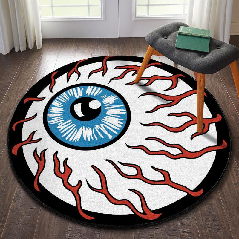 Eyeball Rat Fink Hot Rod Round Rug Carpet Bedroom Livingroom Home Decor