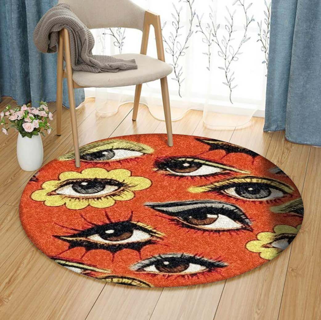 Eyes Makeup Round Rug Carpet Bedroom Livingroom Home Decor