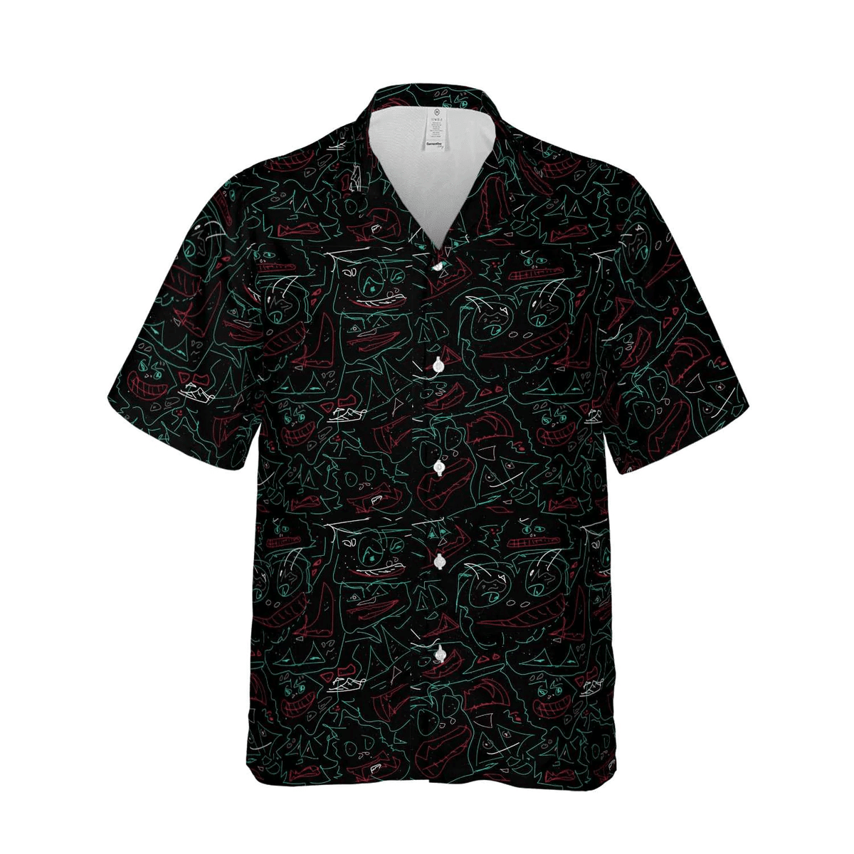 Face Line Hawaiian Shirt