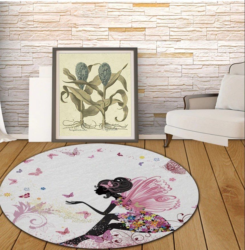 Fairy Round Rug Carpet Bedroom Livingroom Home Decor