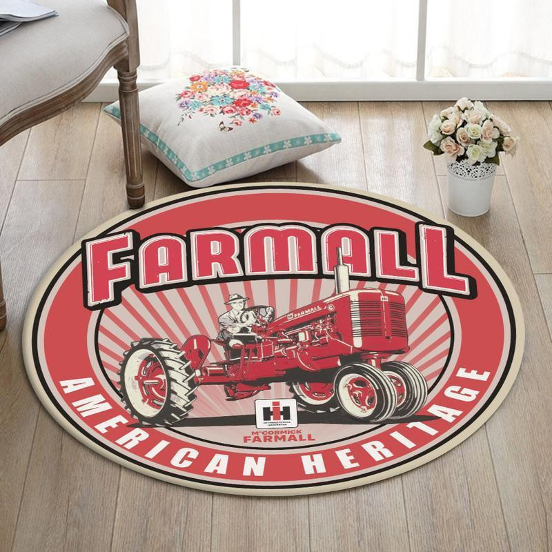 Farmall Round Rug Carpet Bedroom Livingroom Home Decor