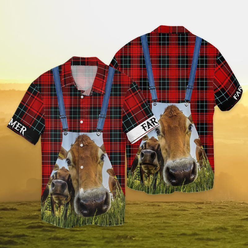 Farmer Life Cow Hawaiian Shirt