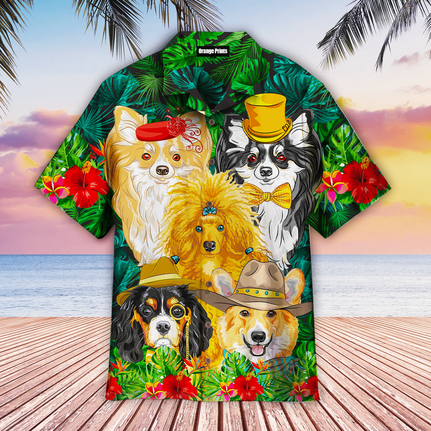 Fashion Dog Tropical Hawaiian Shirt