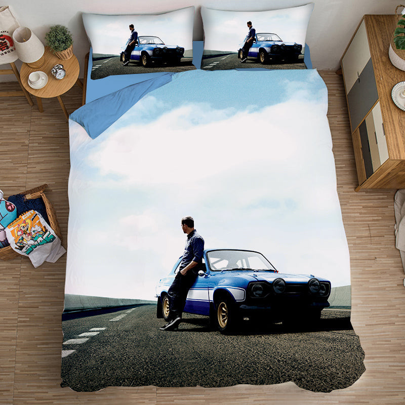 Fast & Furious #5 Duvet Cover Quilt Cover Pillowcase Bedding Set Bed Linen Home Bedroom Decor