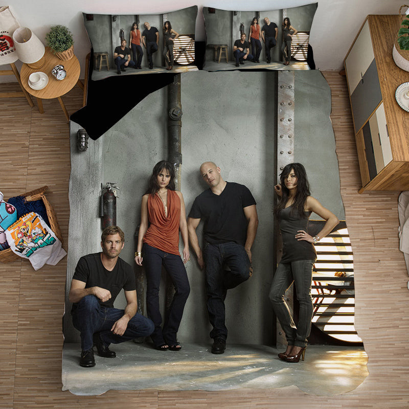 Fast & Furious #9 Duvet Cover Quilt Cover Pillowcase Bedding Set Bed Linen Home Bedroom Decor