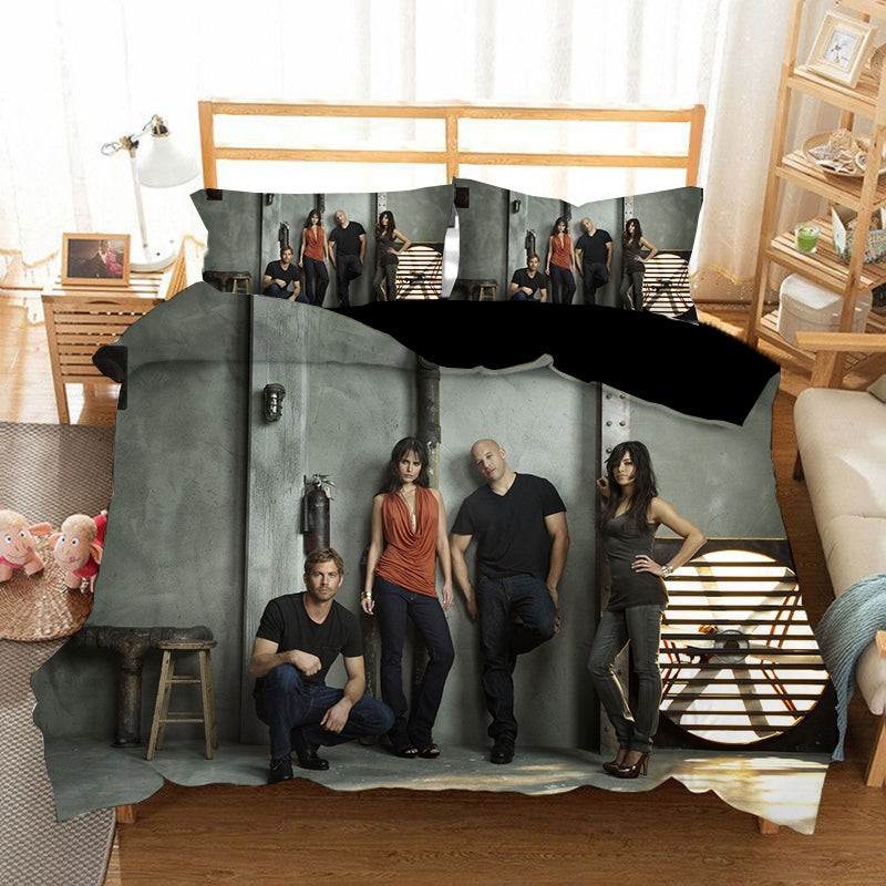 Fast & Furious #9 Duvet Cover Quilt Cover Pillowcase Bedding Set Bed Linen Home Bedroom Decor