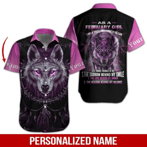 February Girl Personalized Hawaiian Shirt