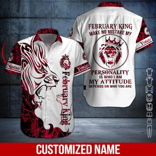 February Guy Personalized Hawaiian Shirt