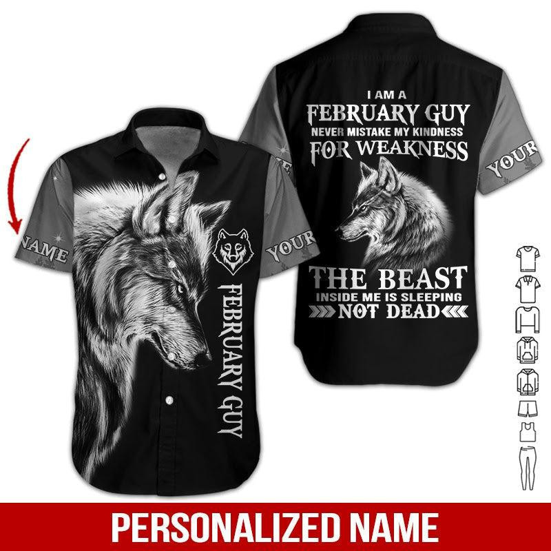 February Guy Personalized Hawaiian Shirt
