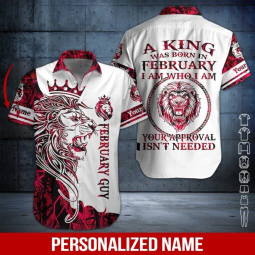 February Guy Personalized Hawaiian Shirt