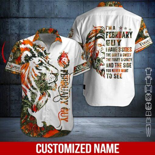 February Guy Personalized Hawaiian Shirt