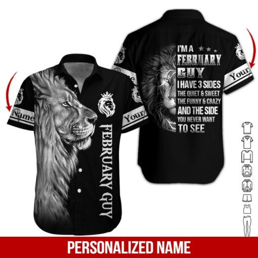 February Guy Personalized Hawaiian Shirt