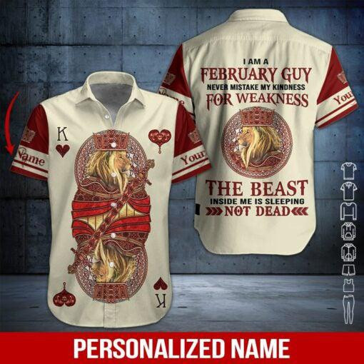 February Guy Personalized Hawaiian Shirt