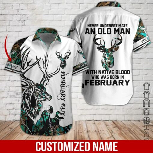 February Hunting Personalized Hawaiian Shirt