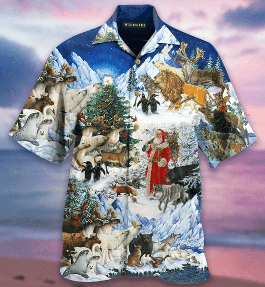 Felacia Wildlife Christmas Hawaiian Shirt