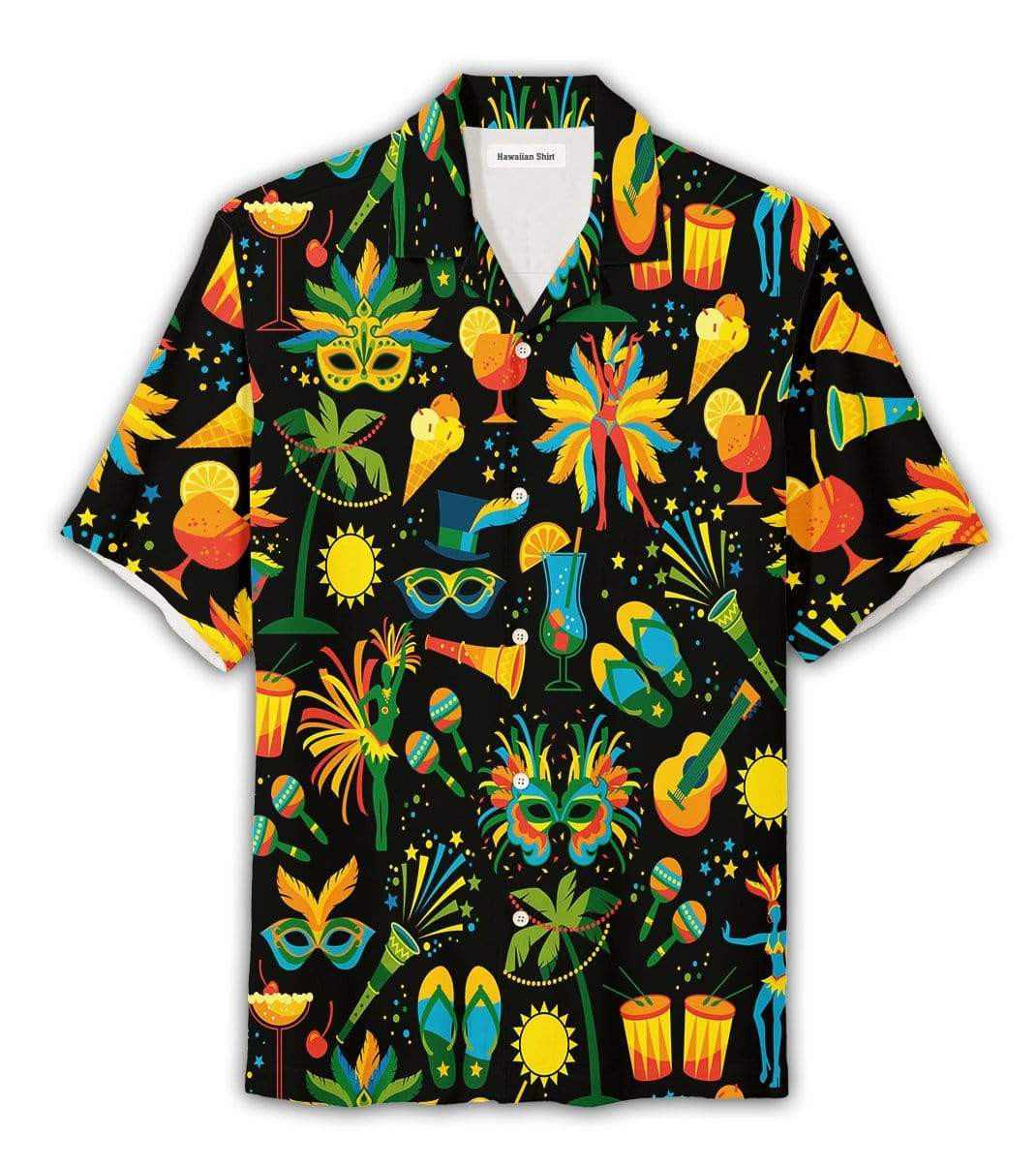Festival Tropical Mardi Gras Aloha Hawaiian Shirt
