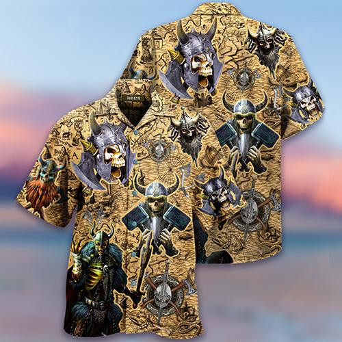Fight Like A Viking Hawaiian Shirt