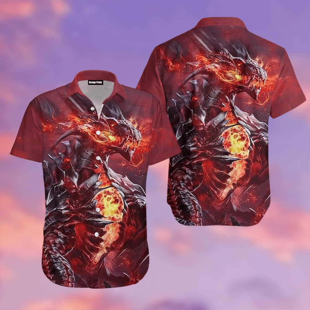 Fire Dragon Legend Hawaiian Shirt