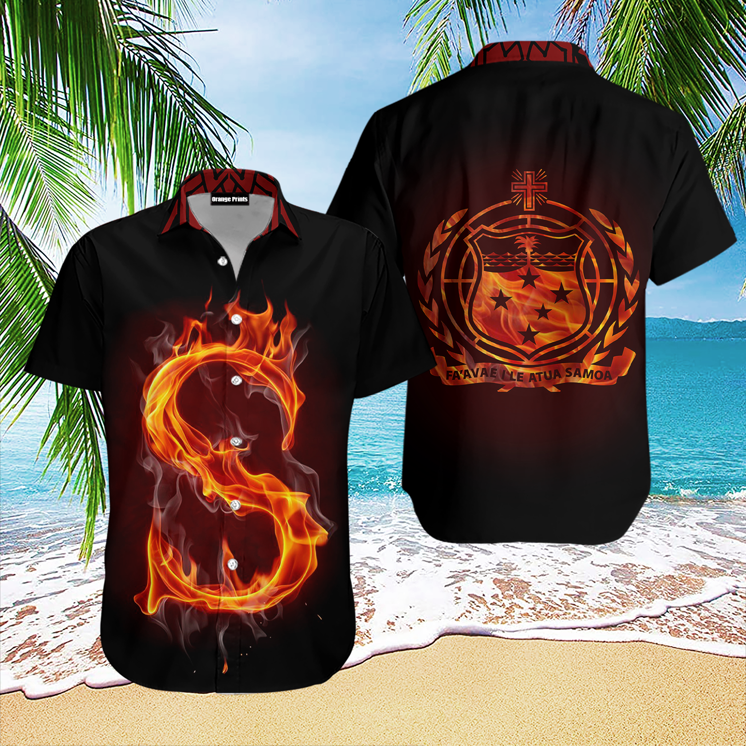 Fire Samoa Hawaiian Shirt