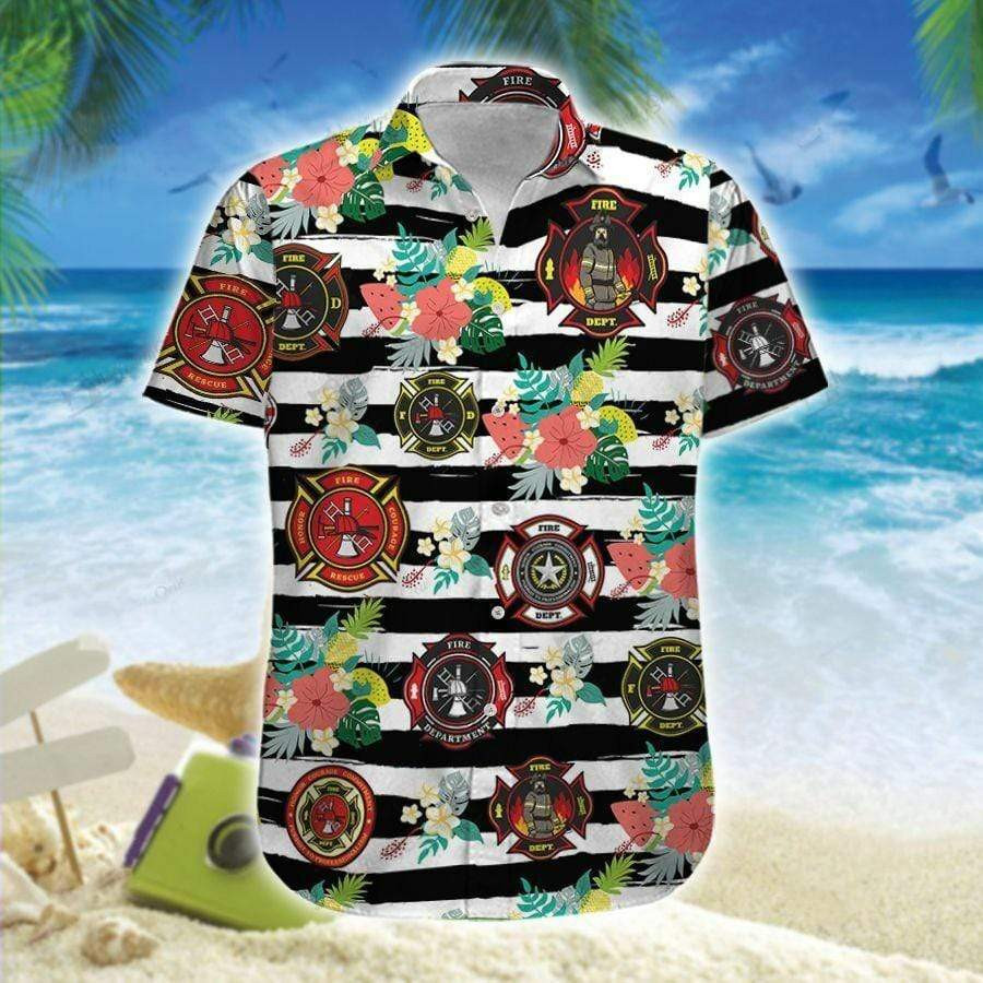 Firefighter Badges Hawaiian Shirt
