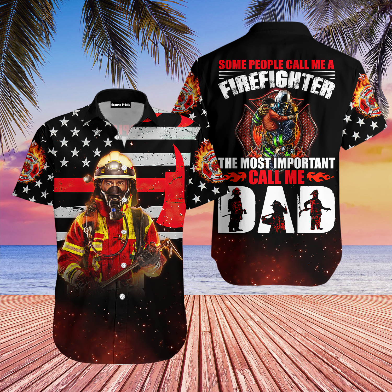 Firefighter Because Superhero Isn't An Official Job Hawaiian Shirt
