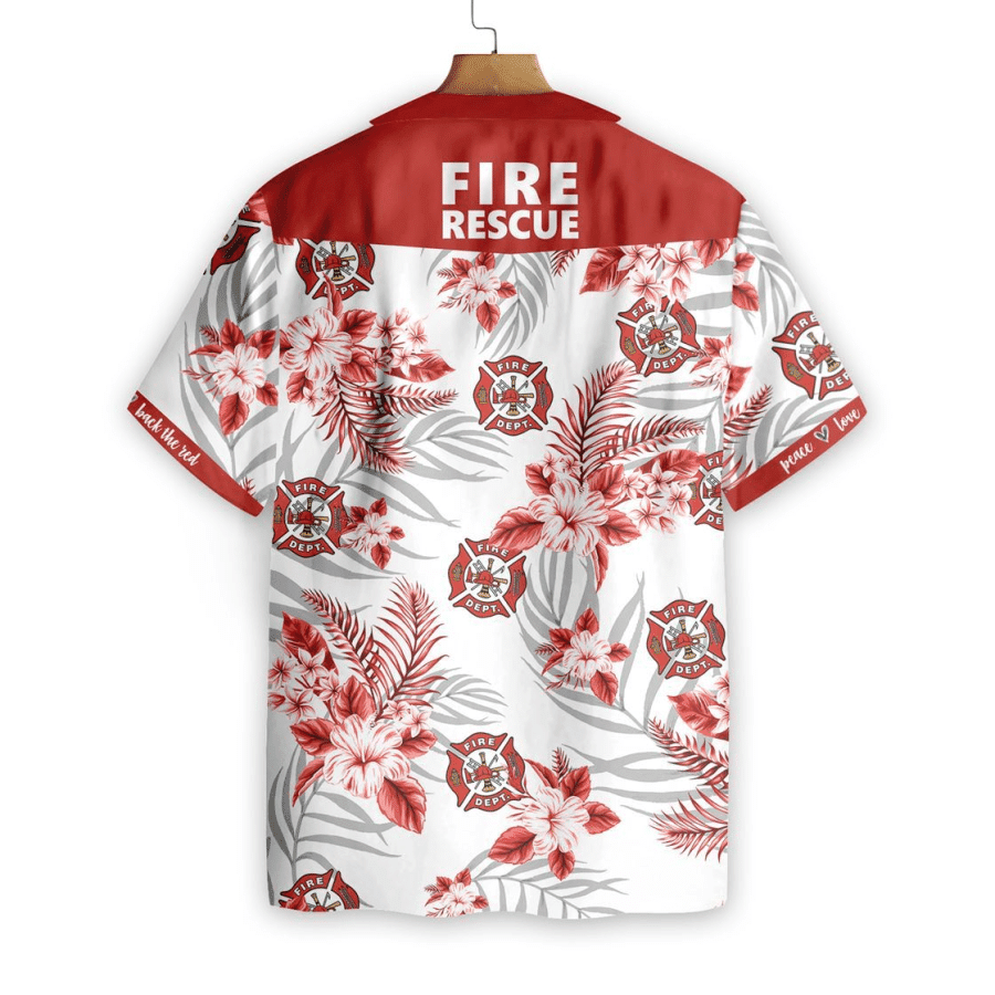 Firefighter Fire Rescue EZ03 Hawaiian Shirt