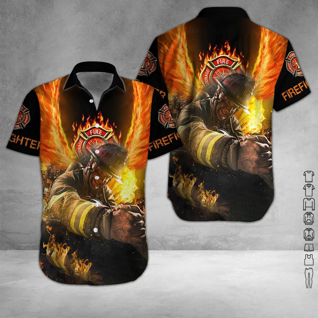 Firefighter Hawaiian Shirt