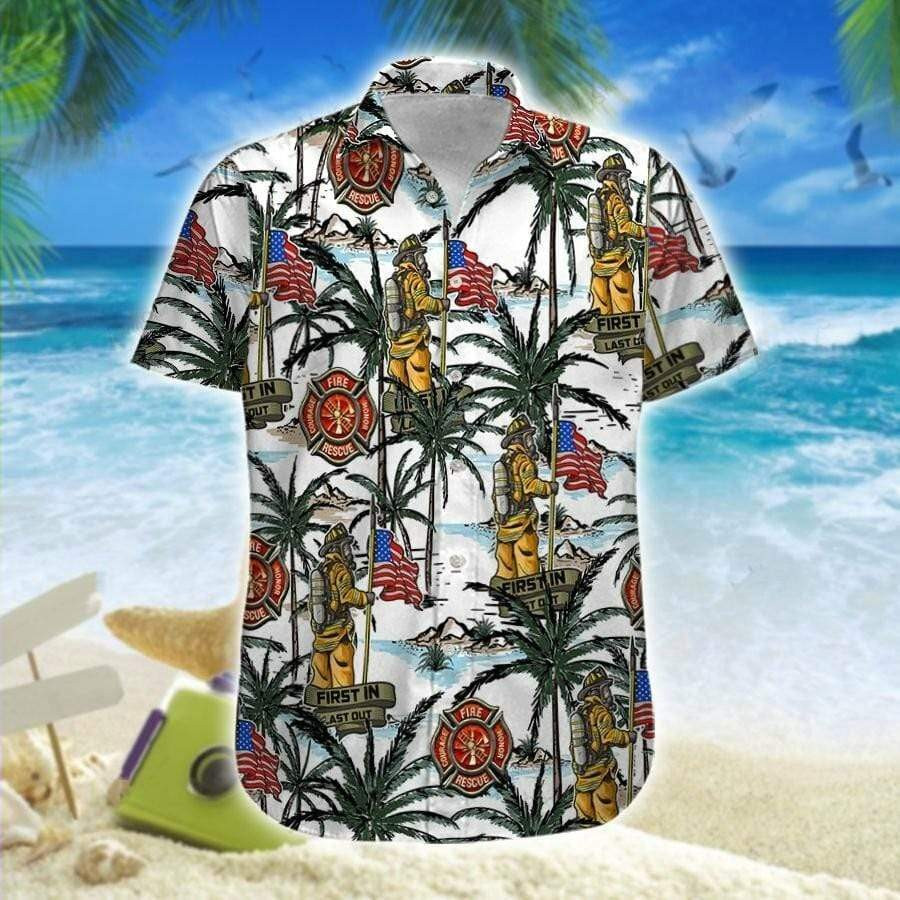 Firefighter Hawaiian Shirt