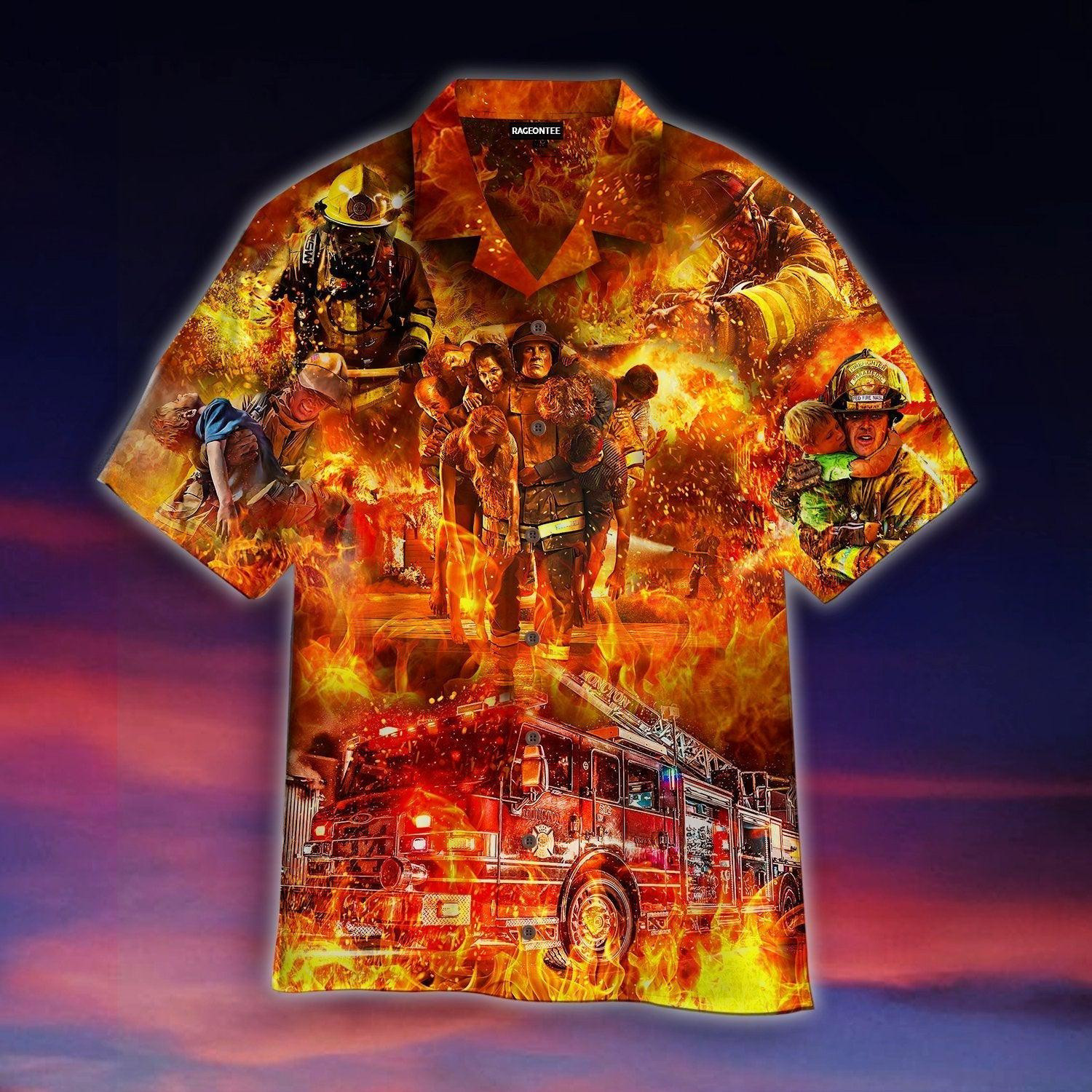 Firefighter Hawaiian Shirt