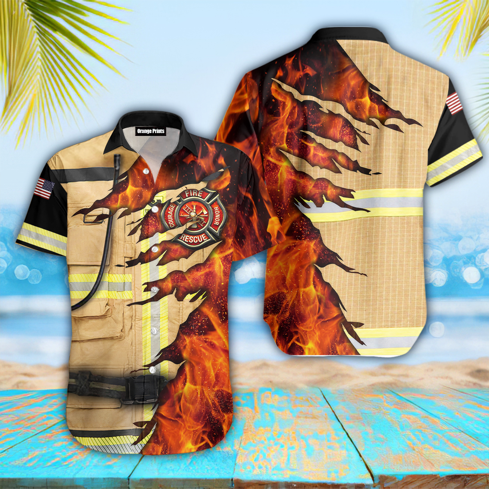 Firefighter Hawaiian Shirt