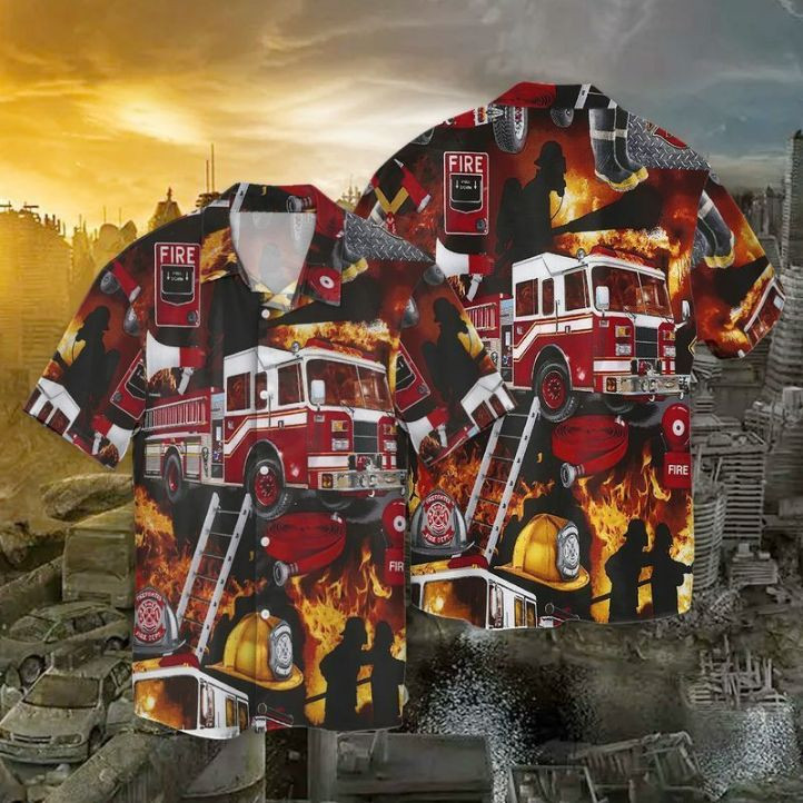 Firefighter Hero Hawaiian Shirt