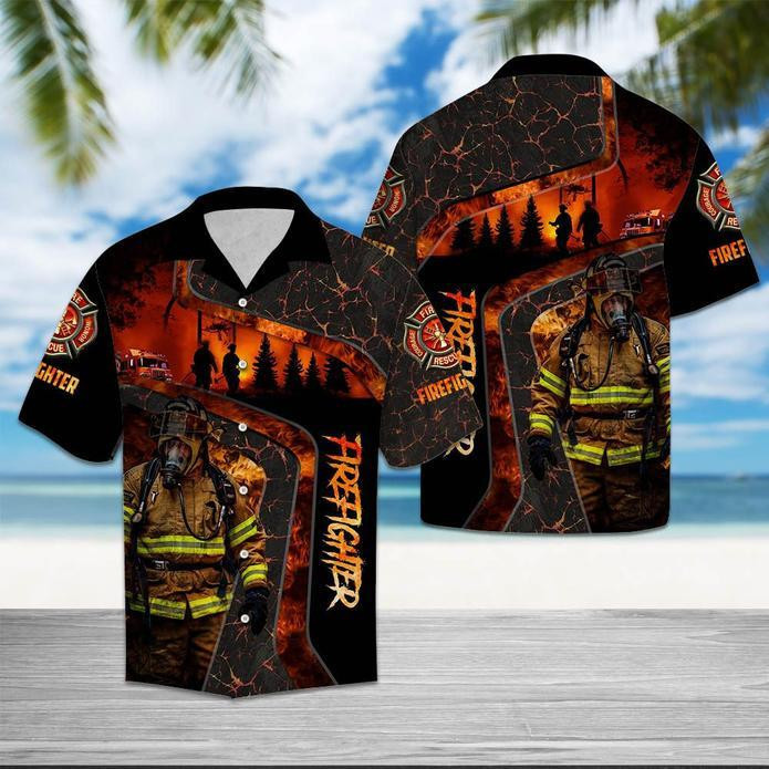 Firefighter Life Hawaiian Shirt