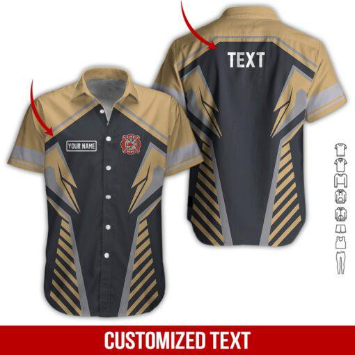 Firefighter Personalized Hawaiian Shirt