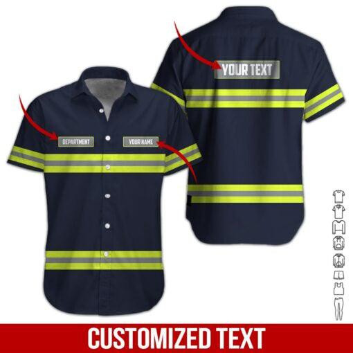 Firefighter Personalized Hawaiian Shirt