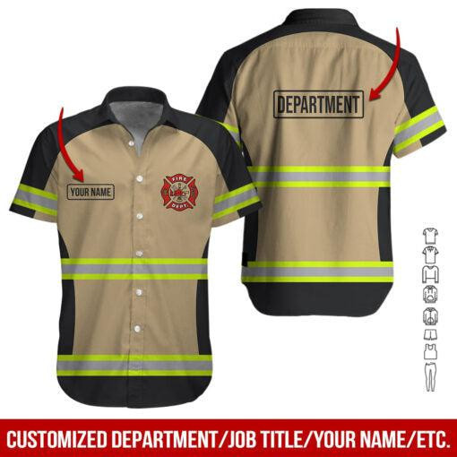 Firefighter Personalized Hawaiian Shirt