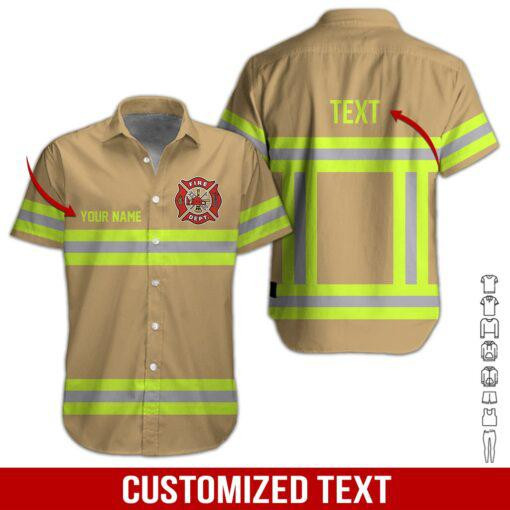 Firefighter Personalized Hawaiian Shirt