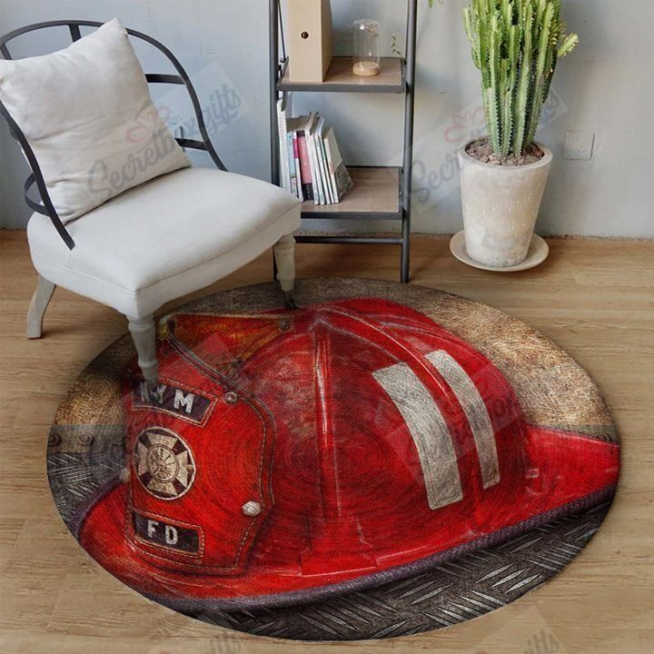 Firefighter Round Rug Carpet Bedroom Livingroom Home Decor