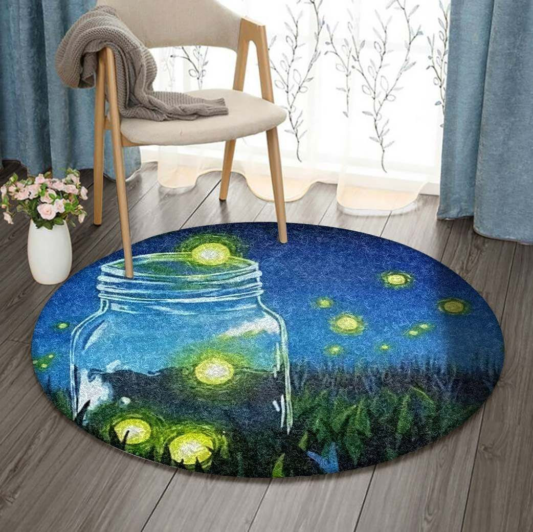Firefly Round Rug Carpet Bedroom Livingroom Home Decor